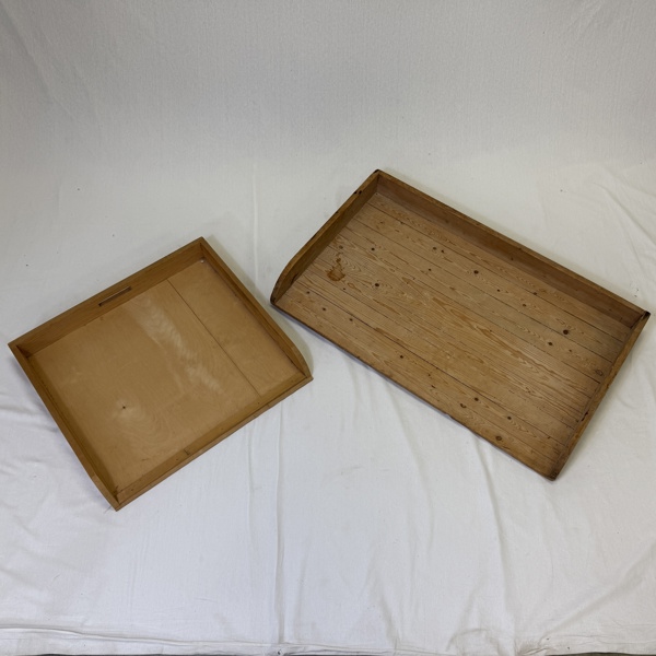 Baktråg, 2 st, allmoge.