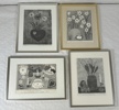 Mona Johansson. Litografier, 4 st, signerade.