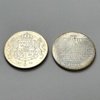 Mynt, 2 st, Silver, 50kr & 200kr.