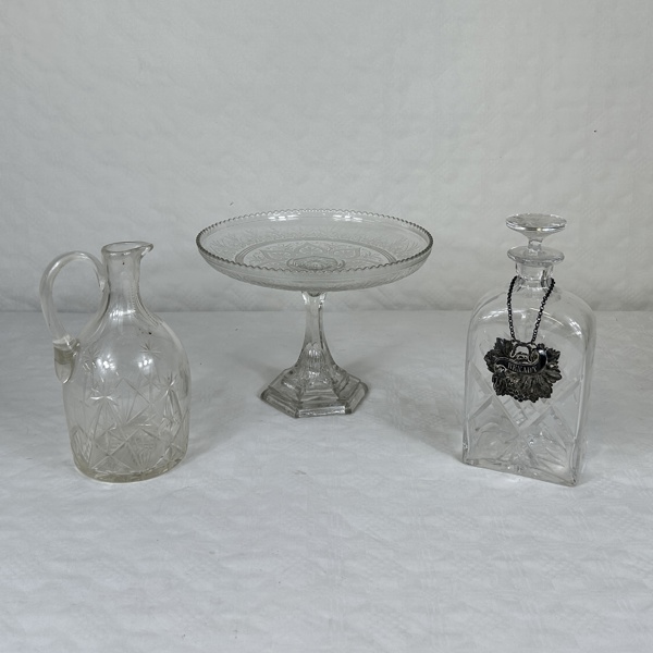 Mormorskål samt karaffer, 2 st.