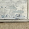 Einar Palme. Olja på pannå, signerad och daterad 1942.