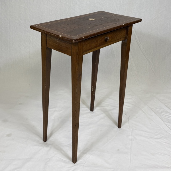 Bord med låda, gustavianskt, 1700-tal.