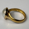Ring, 23k guld med pärla, 1922.