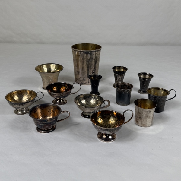 Silverbägare, 13 delar.