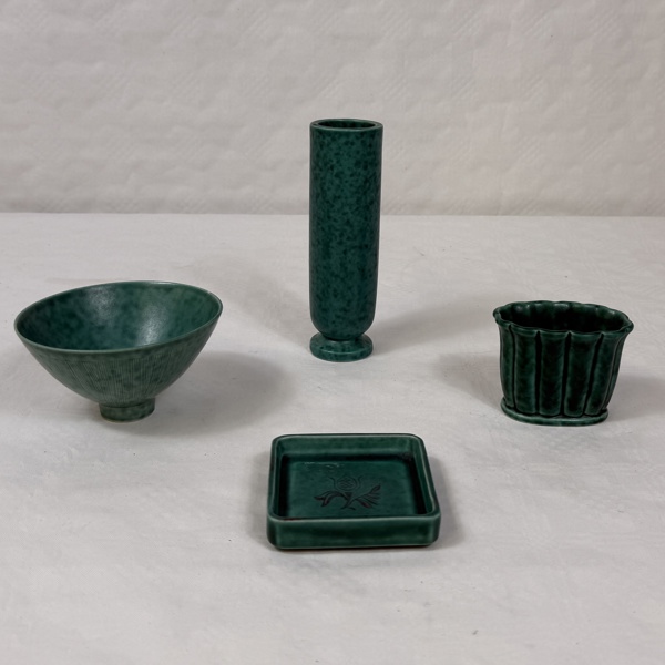 "Argenta"Wilhelm Kåge. 4 delar, Gustavsberg.