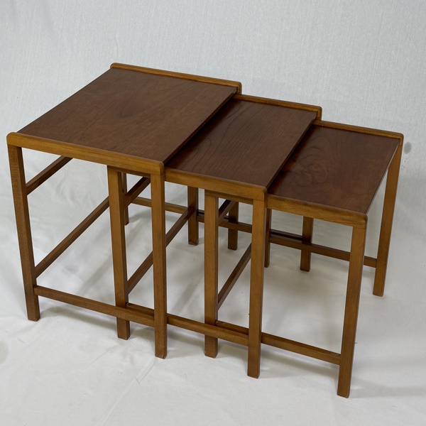 Satsbord, 3 delar, teak, 1960-tal.