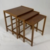 Satsbord, 3 delar, teak, 1960-tal.