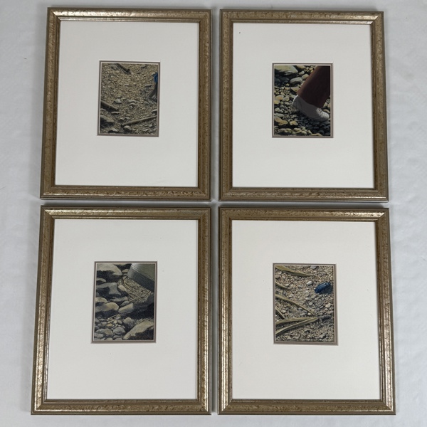 Anna Toresdotter. Olja på pannå, 4 st, signerade.