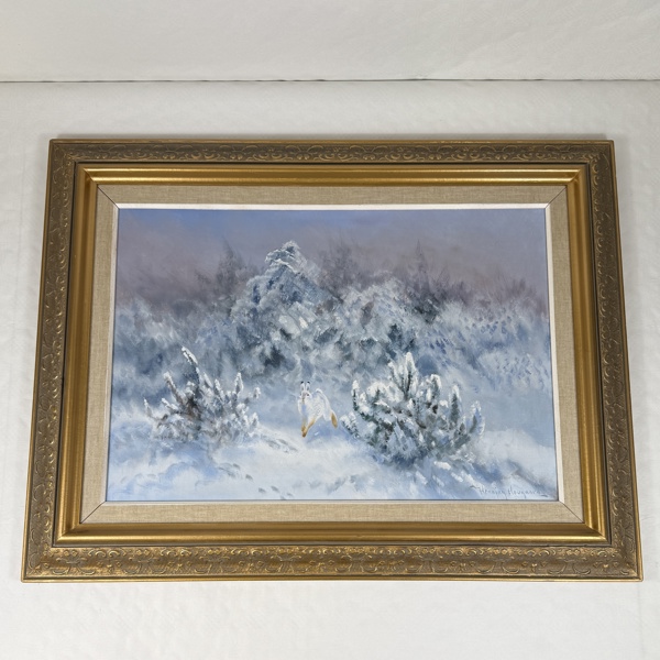 Henning Hougaard. Olja på duk, signerad.