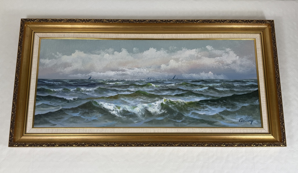 Erik Carlberg. Olja på duk, signerad.