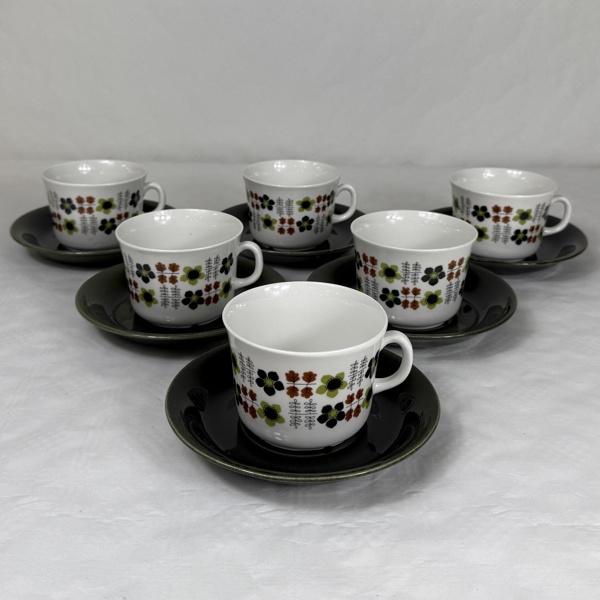 Berit Ternell. Teservisdelar, 12 st, Gefle.