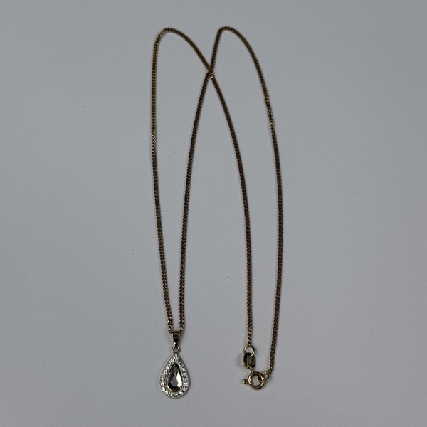 Halsband med hänge, 18k guld.