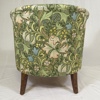 Clubfåtölj, textilklädsel, "Golden Lily", William Morris .