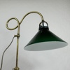 Bordslampa, mässing/glas, 1900-tal.