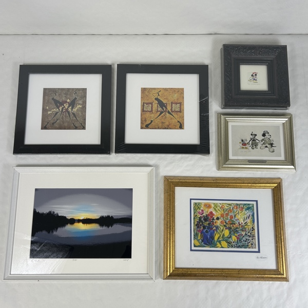 Tavlor, ca 50 st, bla Lasse Åberg.