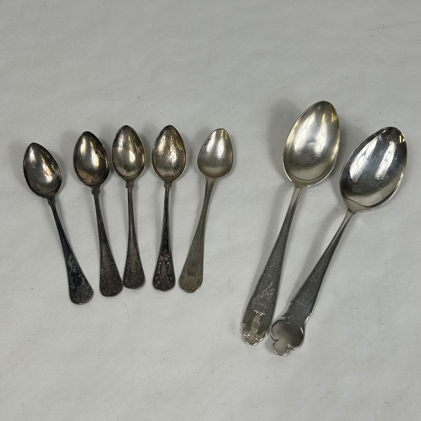 Skedar, 7 st, silver 830/1000.