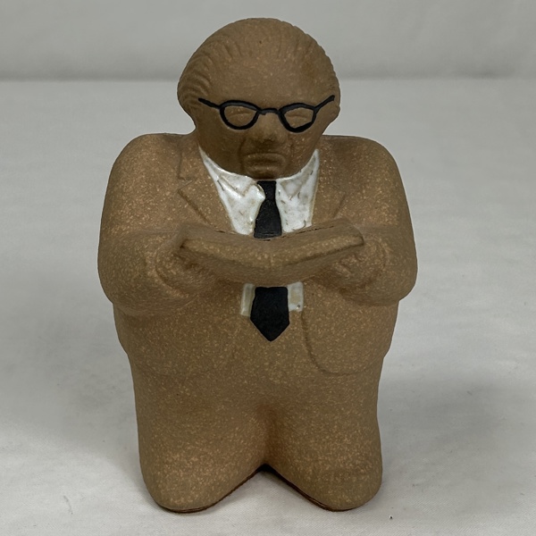 Lisa Larson. Spargris, "Gunnar Sträng", keramik.