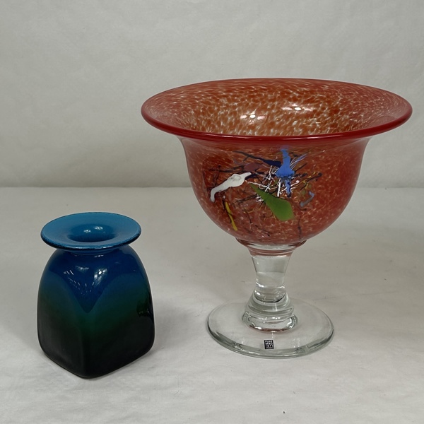 Vas och skål, varav en Gunne Brandstedt, Pukeberg.