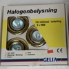Parti halogenbelysning, 6 delar.