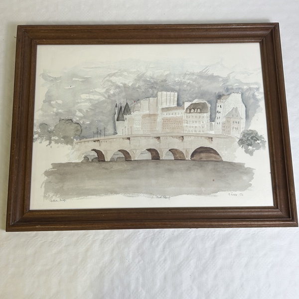 Rolf Åsard. Akvarell, signerad.