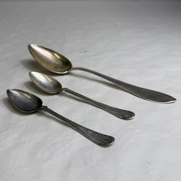 Skedar, 3 st, silver 830/1000.