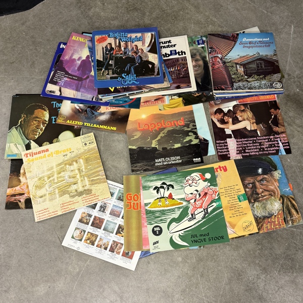 LP-skivor, ca 40 st.