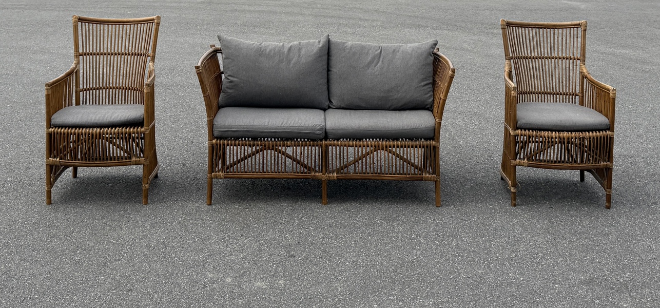 Trädgårdsmöbler, 3 delar, rotting, Sika Design.