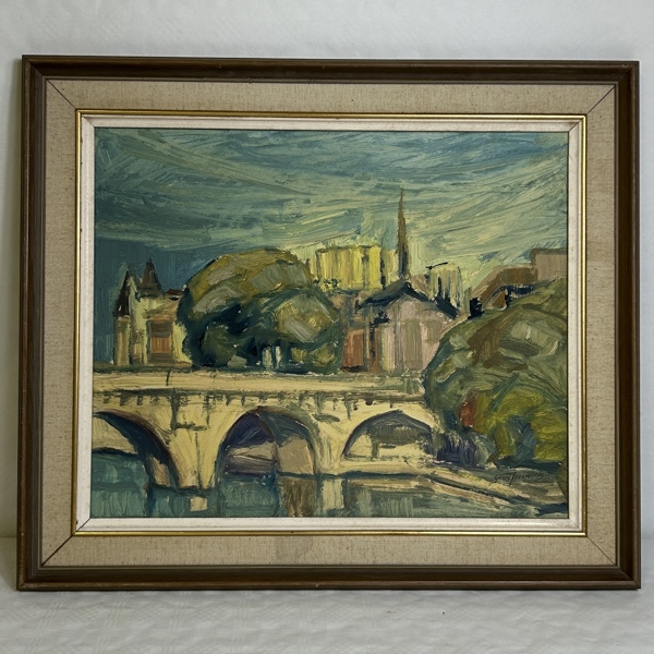 Gösta Josefsson. Olja på pannå, signerad.