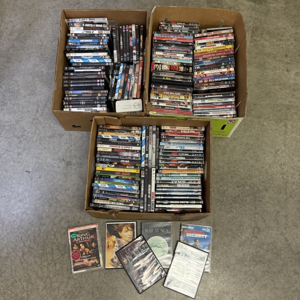 DVD-Filmer, 3 lådor.
