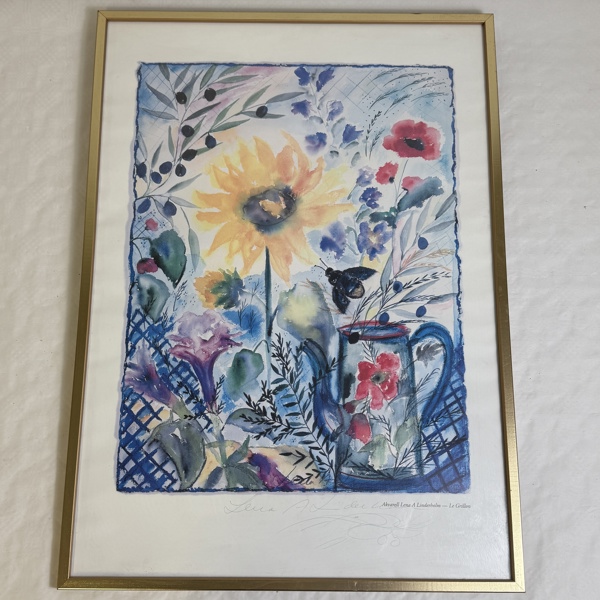 Lena Linderholm. Grafiskt tryck, signerad.