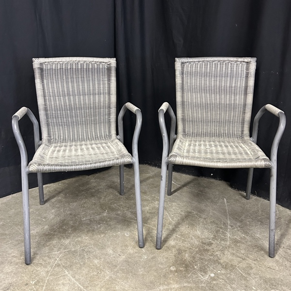 Trädgårdsstolar, ett par, samtida.