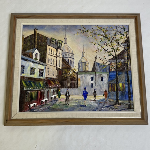 Charles Fodor. Olja på duk, signerad.