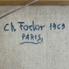 Charles Fodor. Olja på duk, signerad.