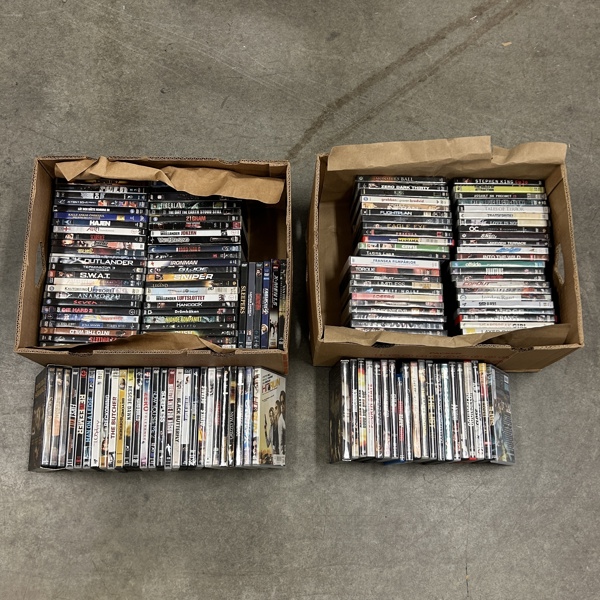 Dvd filmer, 2 st lådor.