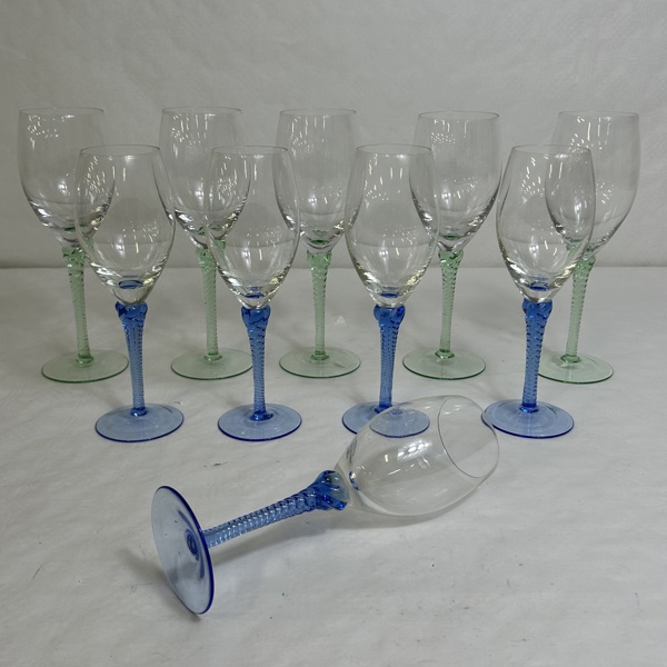 Rolf Sinnemark. Vinglas, 10 st, "Twist".