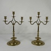 Kandelabrar, ett par, mässing, 1900-tal.