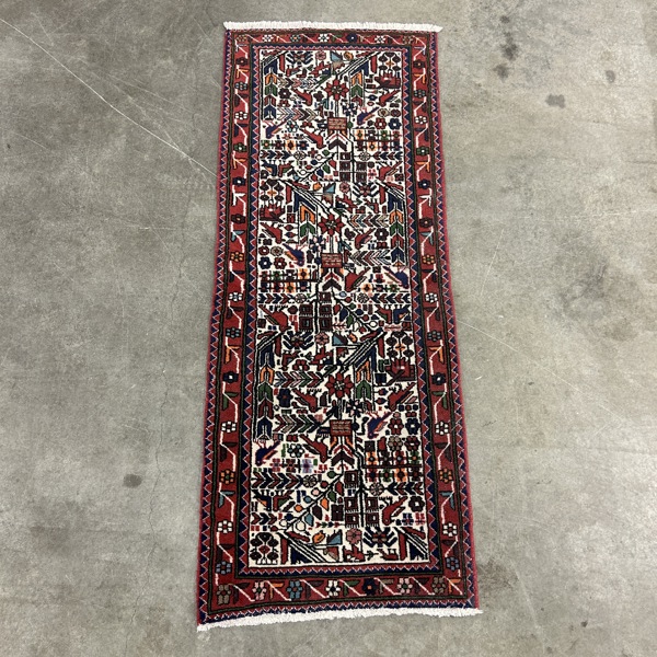 Matta, handknuten, orientalisk.