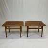 Grete Jalk. Soffbord, ett par, teak, Glostrup Möbelfabrik Denmark 1950/60-tal.