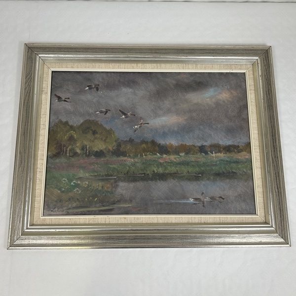 Lindorm Liljefors. Olja på pannå, signerad.