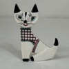 Figurin, katt, keramik, Dorothy Clough, Upsala Ekeby