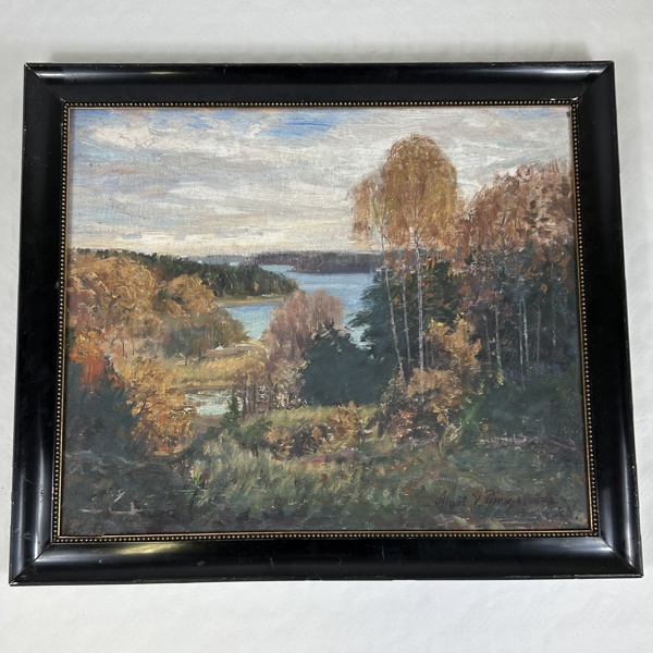 Algot Ringström. Olja på duk, signerad och daterad.