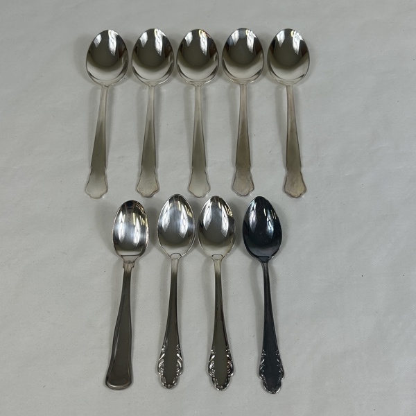 Skedar, 9 st, silver 830/1000.