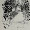 Albert Engström. Litografi, "Midsommar 1904", Albert Engströms Ateljé, Grisslehamn.