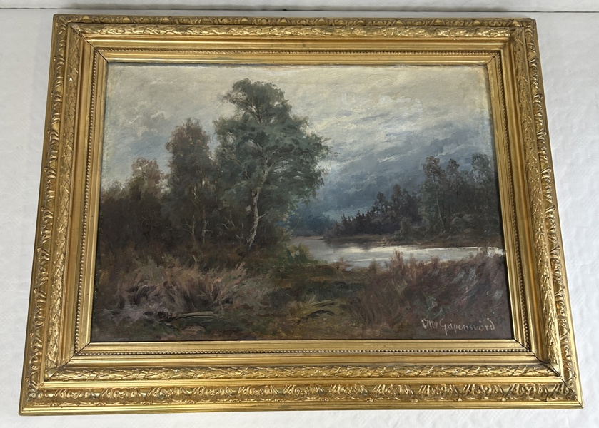 Otto Gripensvärd. Olja på duk, signerad.