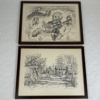 Per-Hilding Perjons. Litografier, 2 st, signerade och onumrerade.