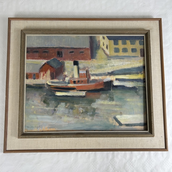 Thorsten Engström. Olja på pannå, signerad.