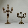 Kandelabrar, 2st, mässing, 1900-tal.