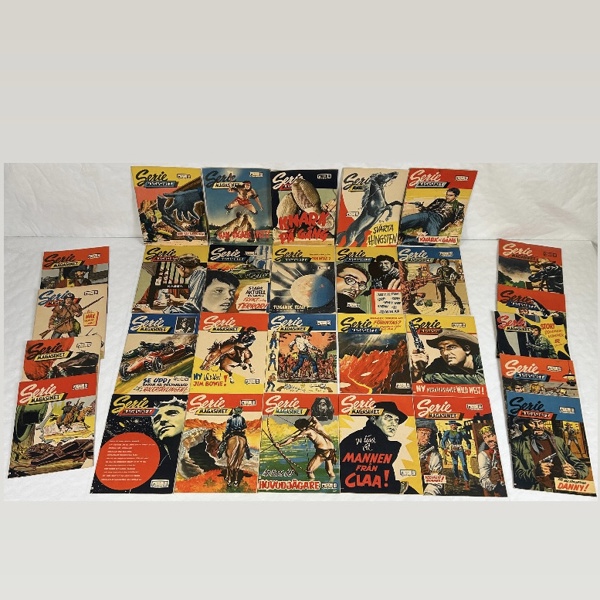 Serietidningar, 29st, "Serie Magasinet", 1957.