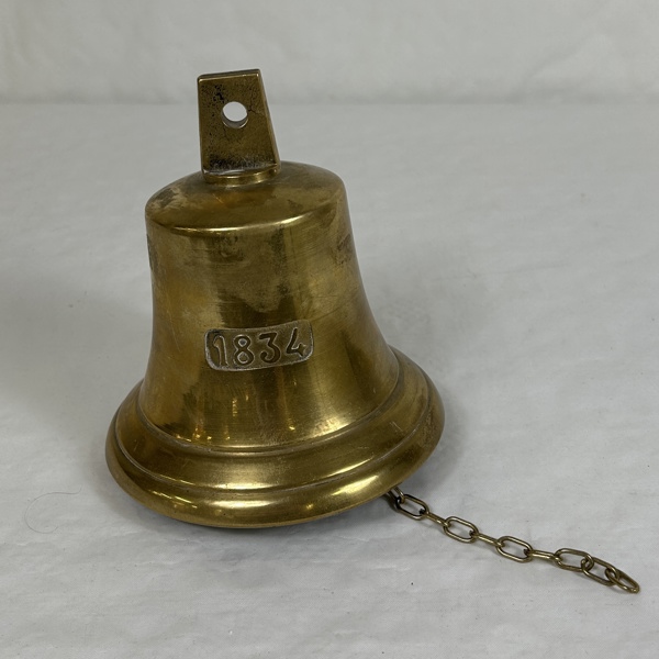 Skeppsklocka, mässing, 1800-tal.
