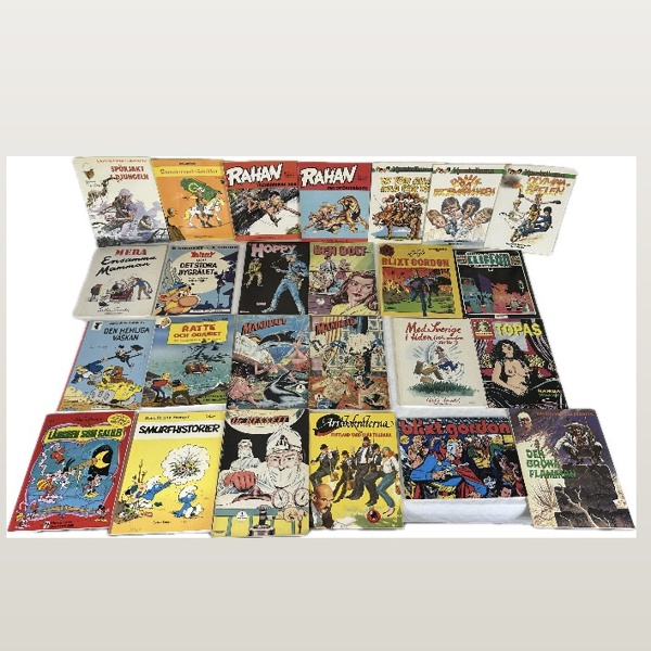 Serietidningar, 24st, bla "Mandrake", 1963.